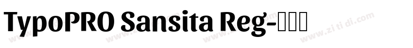 TypoPRO Sansita Reg字体转换